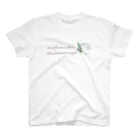 rina_suzuriのシマエナガとすずらん【ロゴ入りversion】Tシャツ スタンダードTシャツ