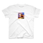 フリーダムの勇ましいライオン　ピクセルアート Regular Fit T-Shirt