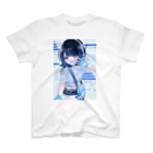 はるくも☁の水色サイバー女子 Regular Fit T-Shirt