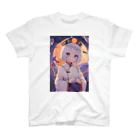 天乃鯱のハロウィンイラスト2023 キョンシー2 スタンダードTシャツ