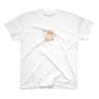SAKIのウサギのシンプルで可愛いカラーイラスト スタンダードTシャツ