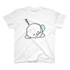 Cute mascot dogsのSleeping Bichon Frise Regular Fit T-Shirt