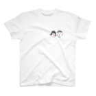 TakuP（たくぴ）のしゅむしゅむ君としゅむしゅむちゃん スタンダードTシャツ