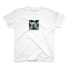 KEIZOKUの可愛らしい天使のシロクマのイラストグッズ スタンダードTシャツ