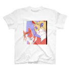 etwoshopの夕映え双猫 スタンダードTシャツ