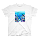ひろ|沖縄大好きな人のドット絵沖縄の海 Regular Fit T-Shirt