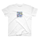 number of stars【デザインの想像】の可愛い冬の動物たち Regular Fit T-Shirt