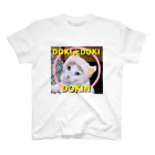 ajuju (あじゅじゅ)のDOKI★DOKI　どきんちゃん　ステッカー スタンダードTシャツ