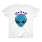 LalaHangeulの외계인(宇宙人) ハングルデザイン スタンダードTシャツ