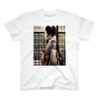 wawomotsuのJapanese Courtesan Bloom Tee ”Geisha” Regular Fit T-Shirt