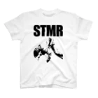 new_squareのSTMR 黒プリント Regular Fit T-Shirt