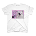 うるマートの(実写の犬)ポメラニアンのうる(ピンク) スタンダードTシャツ