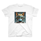 suyaのMask Robot Cat -マスクロボット猫- Regular Fit T-Shirt