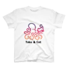 bravoadのタコ & 猫 スタンダードTシャツ