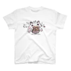 itsuto-こねこしょうしょうめんへらのアナログ「らぶおあらぶ」 スタンダードTシャツ