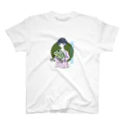 chicodeza by suzuriのカエル好きな女の子 Regular Fit T-Shirt