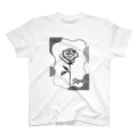 Pixel PeaceのRose　Monotone Regular Fit T-Shirt