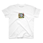 Nekonan Itemsの花園のプリンセスキャット Regular Fit T-Shirt