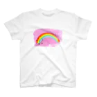 nomumyのピンク空と虹🌈 スタンダードTシャツ