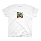 churu33の可愛い恐竜イラストグッズ Regular Fit T-Shirt