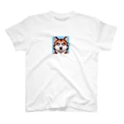 koba777のドット絵シベリアンハスキーの子犬 スタンダードTシャツ