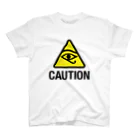 TRI▲NGLISHの#06👽CAUTION ホルスの目 Regular Fit T-Shirt