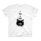 Catcafe CalicoのI AM A CAT KINAKO スタンダードTシャツ