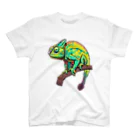 爬虫類Ｔのエボシカメレオン Regular Fit T-Shirt