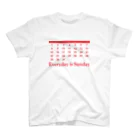 日曜日商店の毎日が日曜日のカレンダー Regular Fit T-Shirt