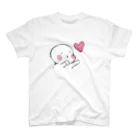 【筆柱】筆文字’st 玲花のまん丸まるちゃん投げキッス スタンダードTシャツ