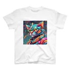 629_CAT_ARTのカラフルメカキャット Regular Fit T-Shirt