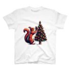 niko&PANDA shopのリスのクリスマス Regular Fit T-Shirt