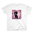 asm193のかわいい女の子の影絵 Regular Fit T-Shirt