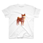 花子の庭のたそがれ柴犬 スタンダードTシャツ