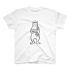 Metime Designs ☆ みぃたいむデザインの♨ふろねこ♨〈前後プリント〉 Regular Fit T-Shirt