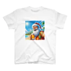 たまき工房の呑(どん)サンタクロースinハワイ　自撮り風 スタンダードTシャツ
