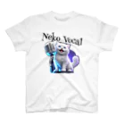 ねこTシャツ SBBSTYLE NEKOのネコボーカル（ロゴ黒）001 スタンダードTシャツ