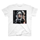 zhalyの銀髪ゴスロリ少女 Regular Fit T-Shirt