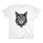 629_CAT_ARTのモノラルキャット2 Regular Fit T-Shirt