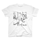 Wanimarixxの墨ねこ スタンダードTシャツ