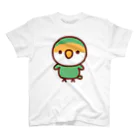 いんこ屋堂のコザクラインコ（ブルーチェリー） スタンダードTシャツ