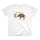 ジルトチッチのデザインボックスの2019亥年の猪のイラスト年賀状イノシシ スタンダードTシャツ