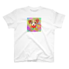 虹色PLUSのいぬLOVE Regular Fit T-Shirt