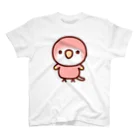 いんこ屋堂のアキクサインコ（ルビノー） スタンダードTシャツ