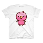 いんこ屋堂のモモイロインコ スタンダードTシャツ