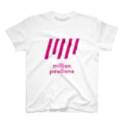 MillionPavilionsRecordsのMPRロゴ（ピンク） スタンダードTシャツ