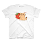 eigoyaの苺と茶トラ猫ちゃん スタンダードTシャツ