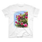 maikoのショップの薔薇と青空 スタンダードTシャツ