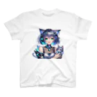 カメ・ロマンの未来の猫耳少女『ピク』 Regular Fit T-Shirt