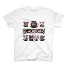 sevenboarsの幸運をもたらす7匹のイノシシ。ラッキーボア！ スタンダードTシャツ